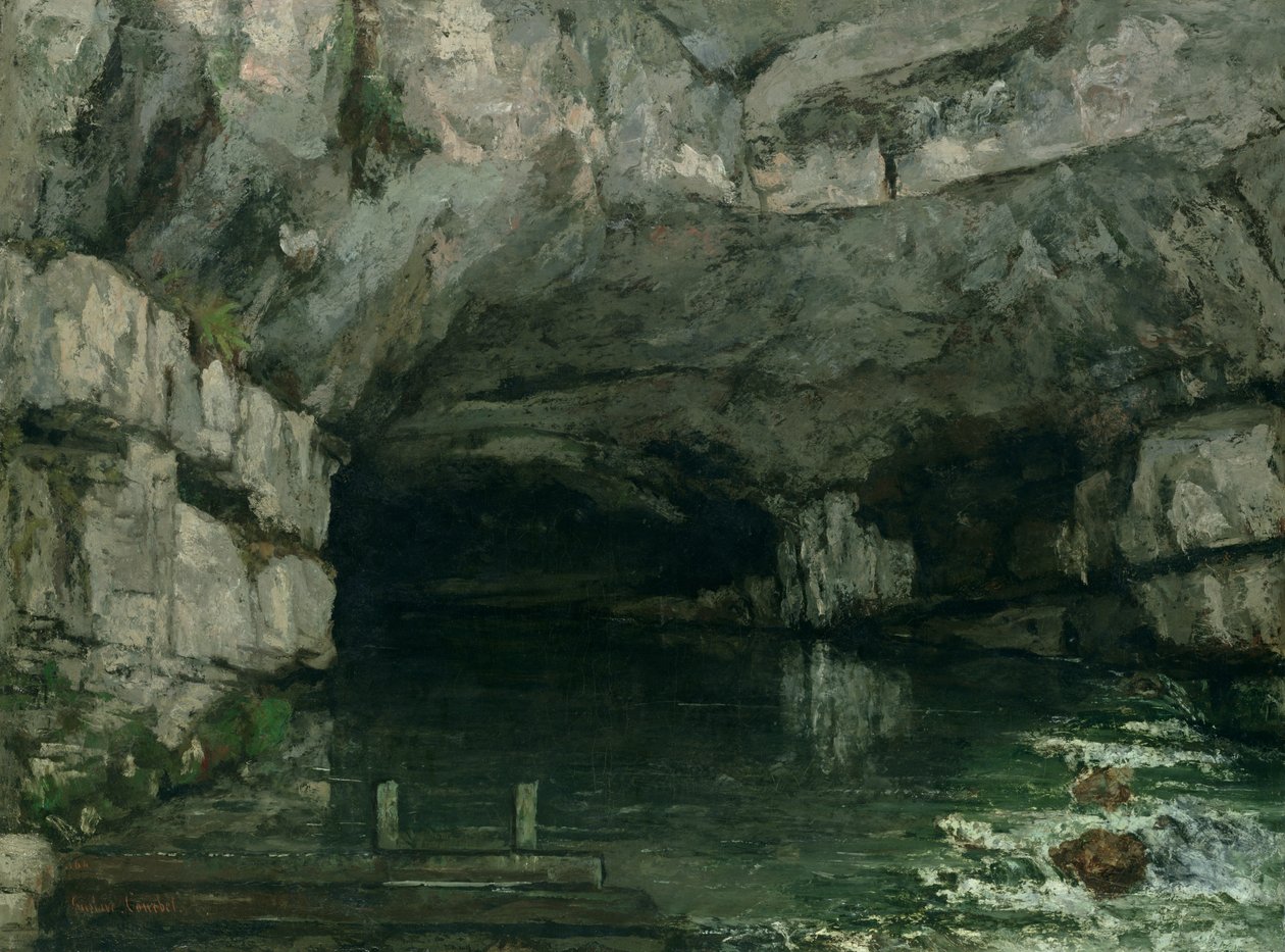 La gruta del Loue, 1864 de Gustave Courbet