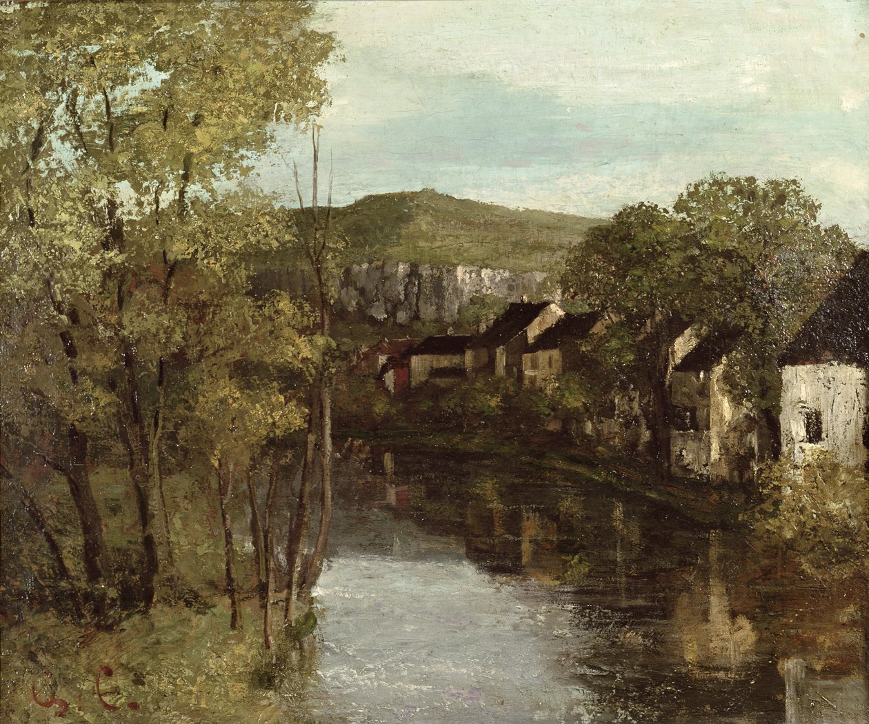 El reflejo de Ornans, c.1872 de Gustave Courbet