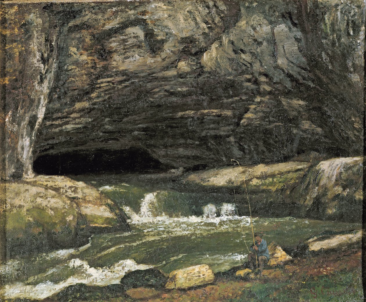El origen del Loue o La Gruta Sarrazine de Gustave Courbet
