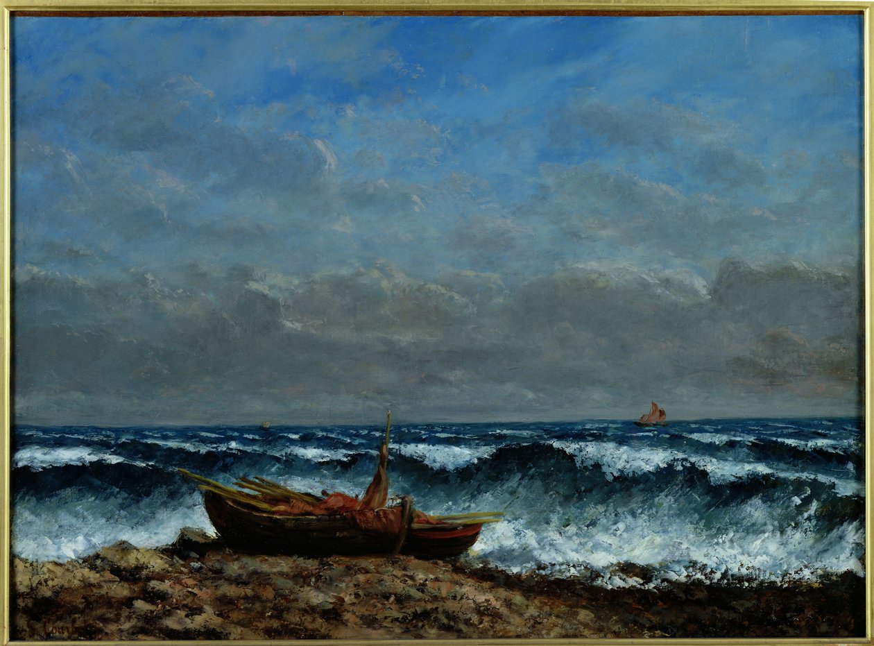 El Mar Tempestuoso o, La Ola de Gustave Courbet