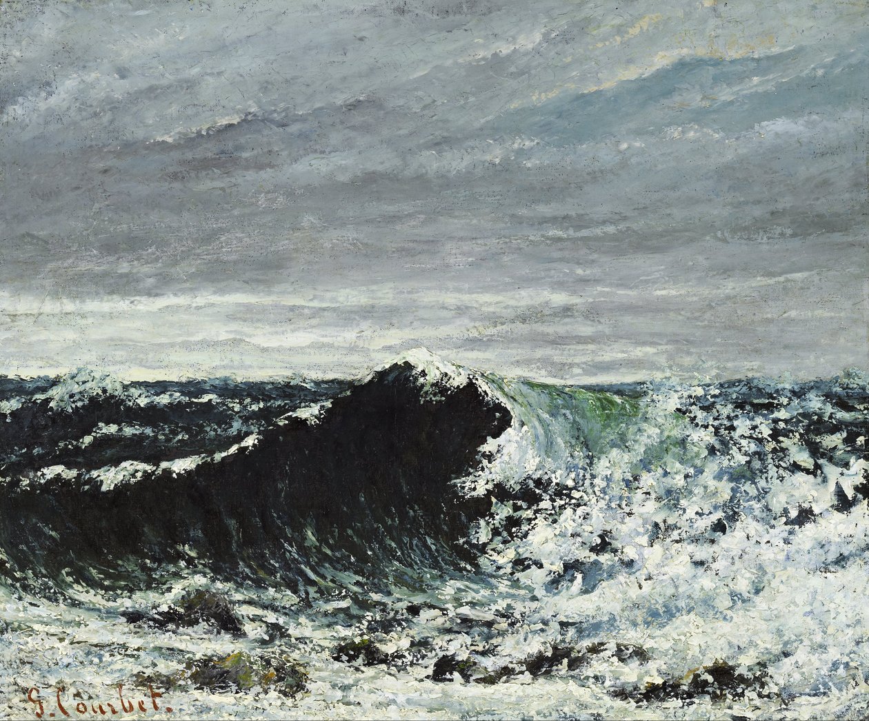 La ola de Gustave Courbet