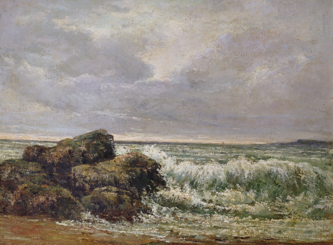 La ola, 1869 de Gustave Courbet