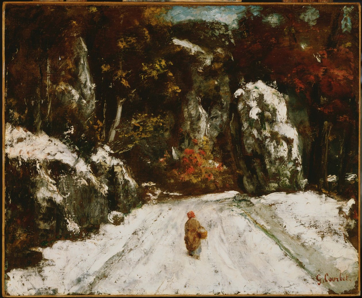 Invierno en el Jura de Gustave Courbet