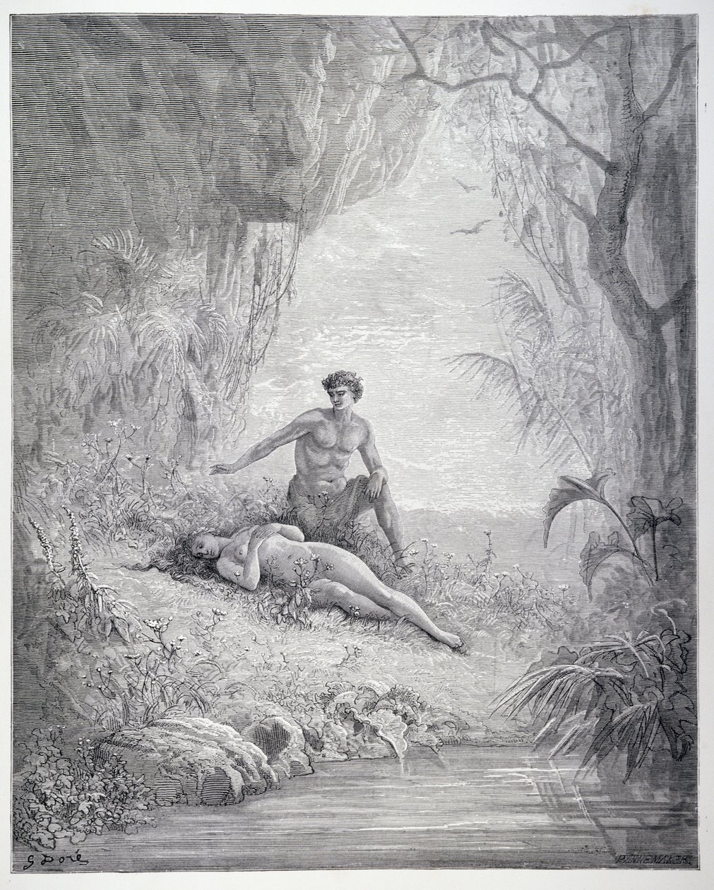 Adán y Eva, del Libro V de 