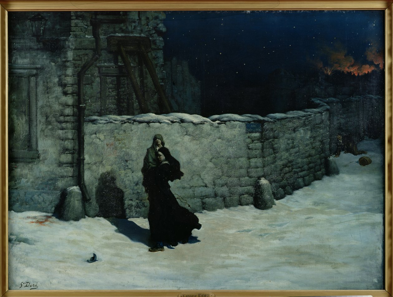 Un incidente durante el sitio de París de Gustave Dore
