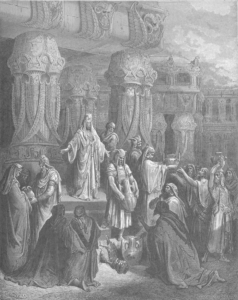 Ciro restaura los vasos del Templo de Gustave Dore