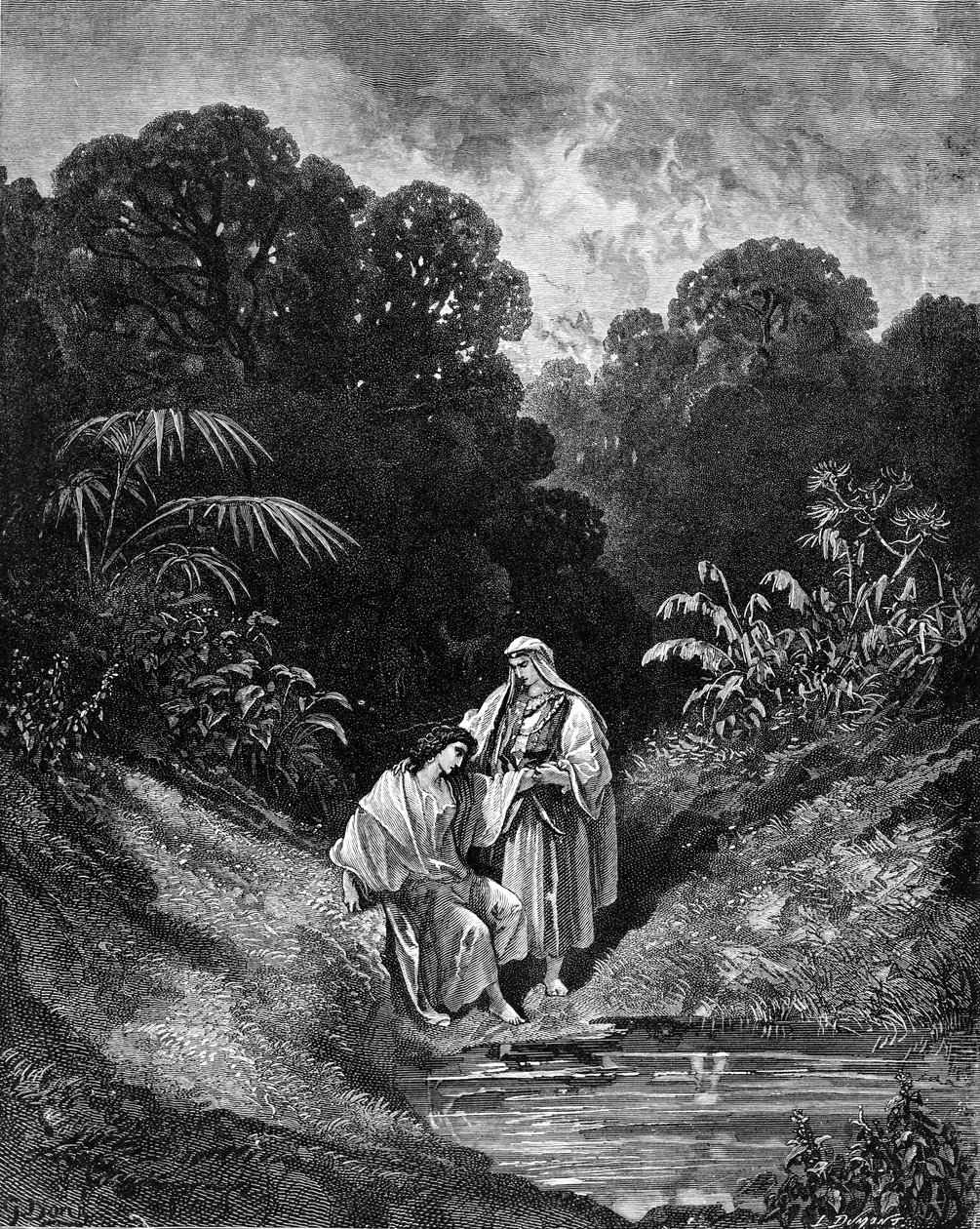 David y Jonatán, grabado por Gustave Doré de Gustave Dore