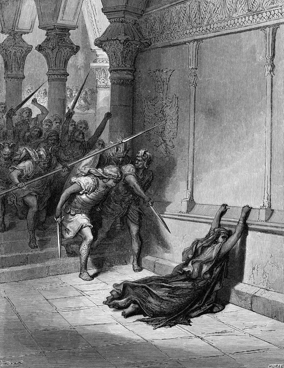 La muerte de Atalía de Gustave Dore