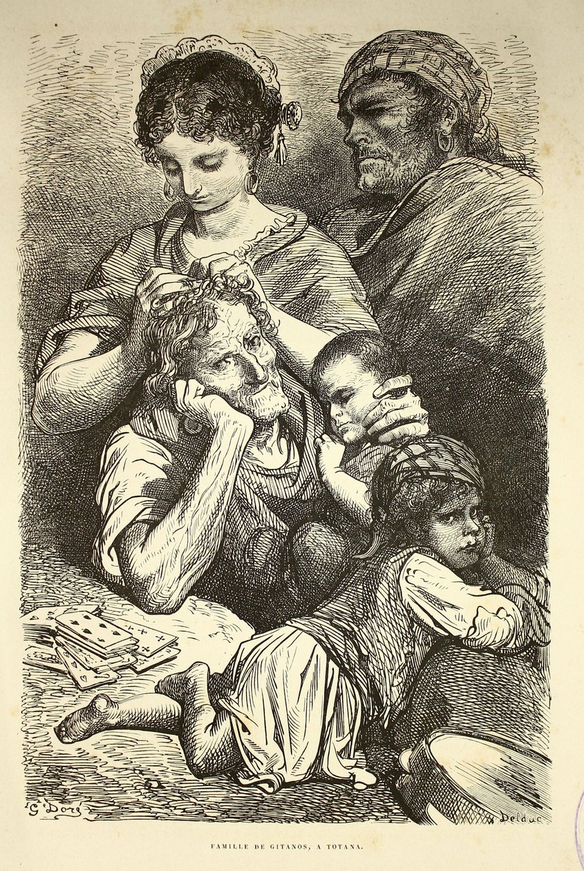 Familia de gitanos en Totana de Gustave Dore