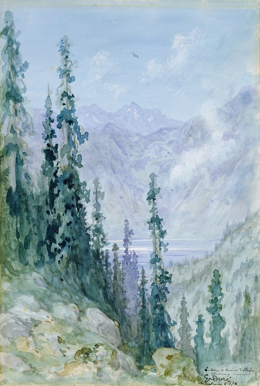Paisaje montañoso, 1876 de Gustave Dore