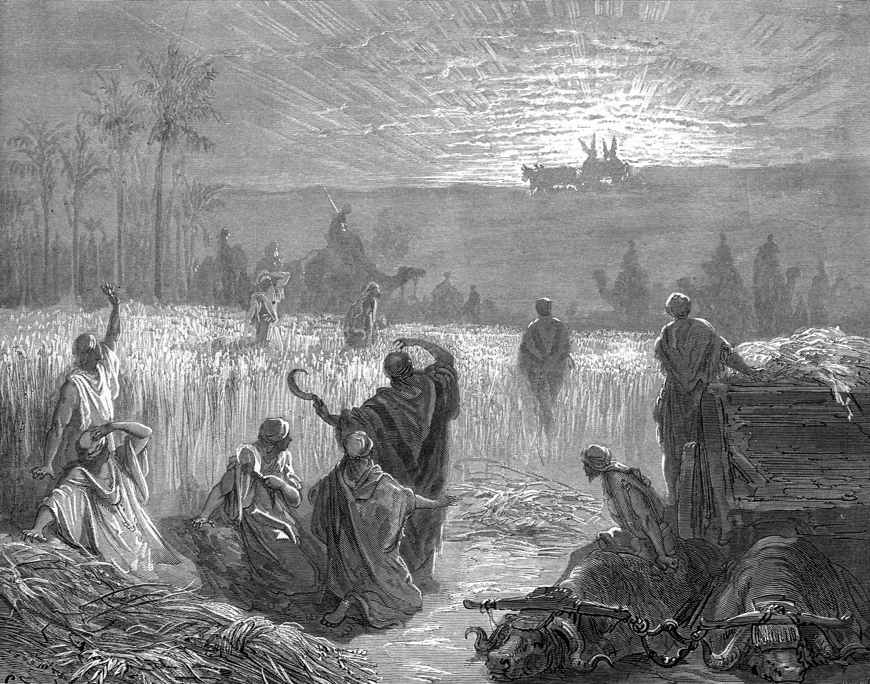 El regreso del Arca a Bet-Semes, por Doré de Gustave Dore