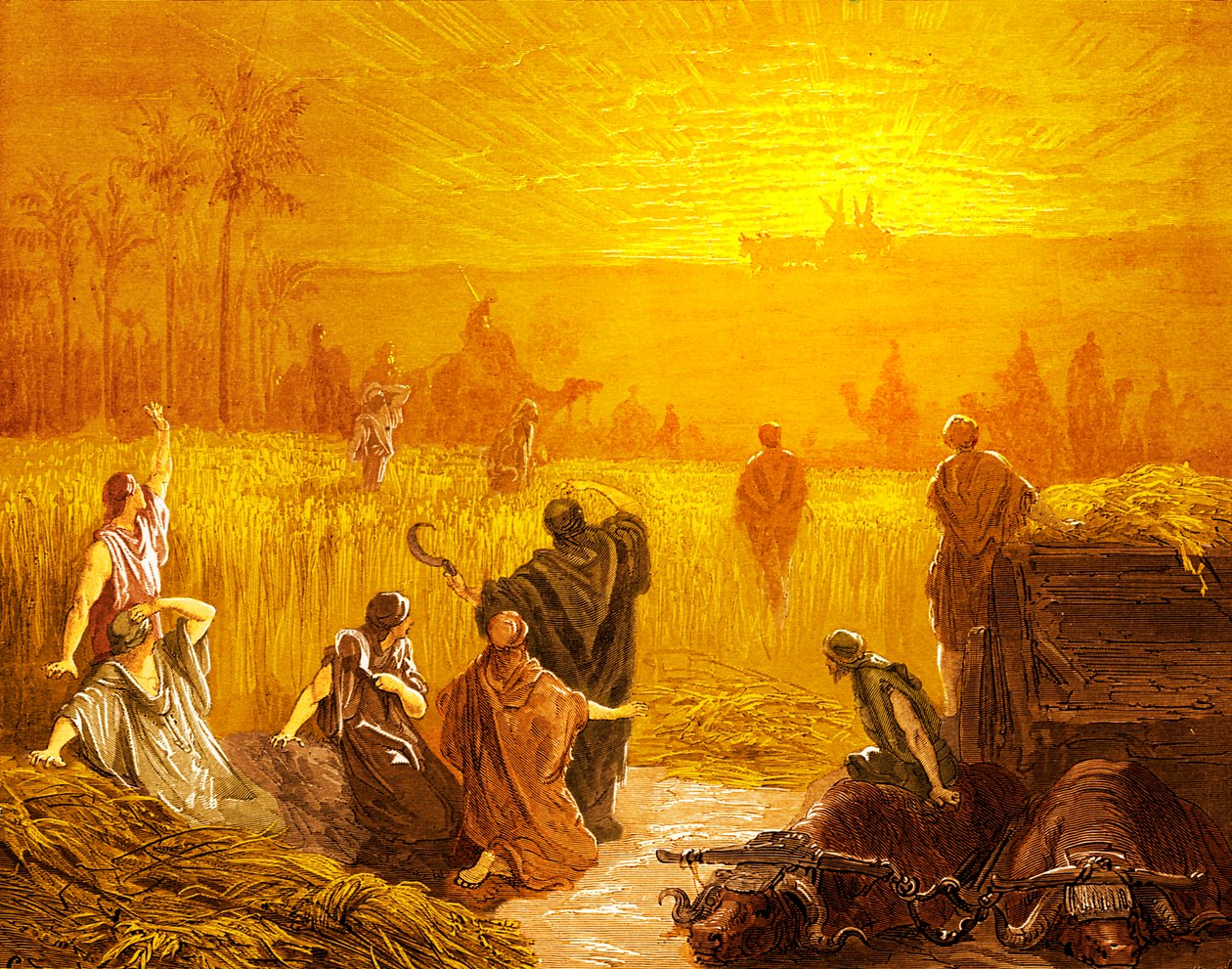 El regreso del Arca a Bet-Semes, por Doré de Gustave Dore