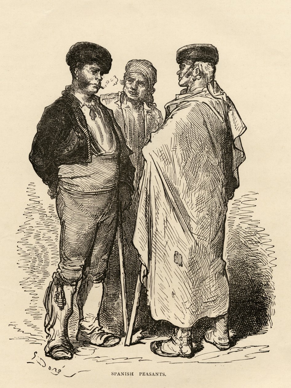 Campesinos españoles de Gustave Dore