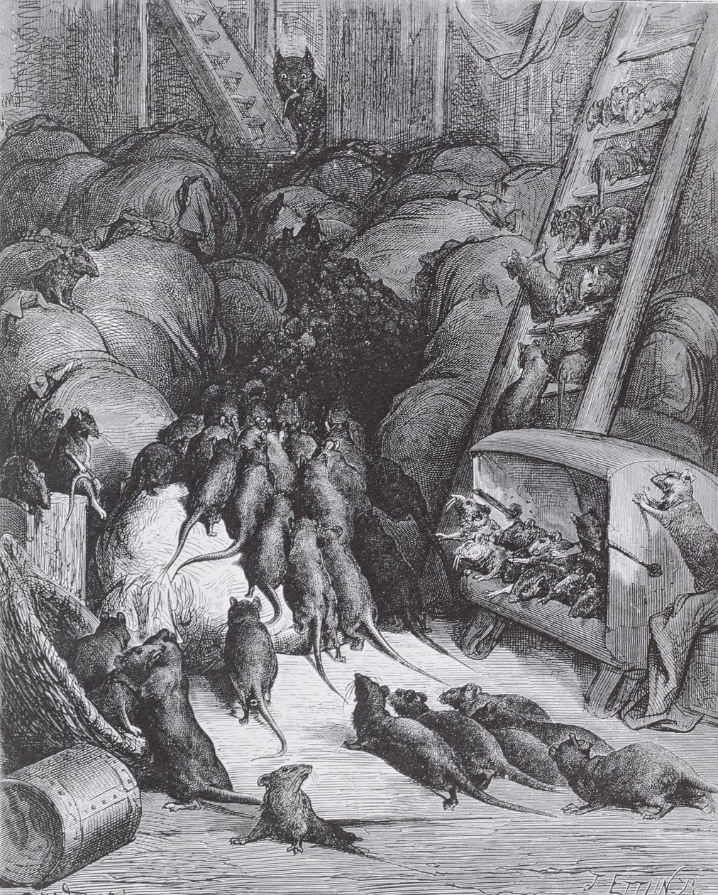 La Liga de las Ratas, 1868 de Gustave Dore