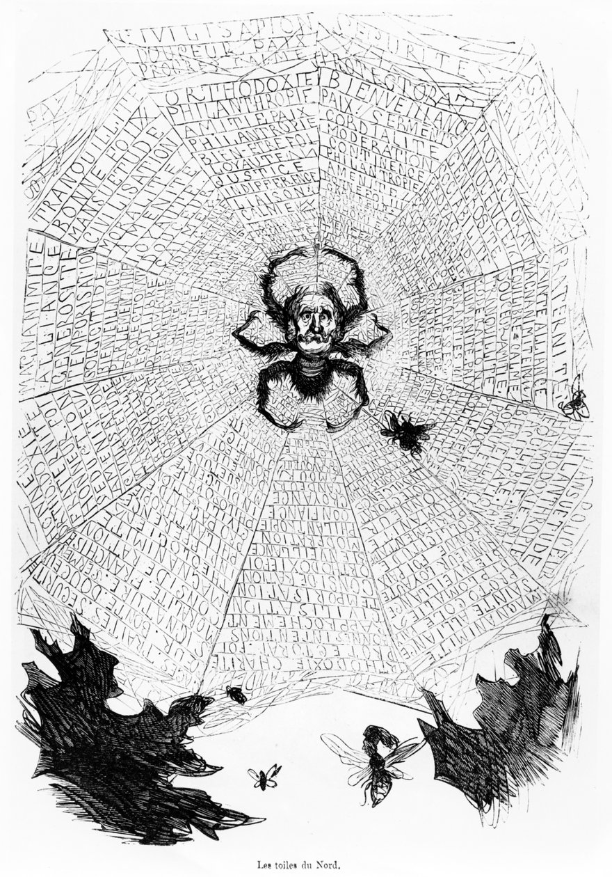Las Telas del Norte, ilustración de La Historia de la Santa Rusia, publicada en París, 1854 de Gustave Dore
