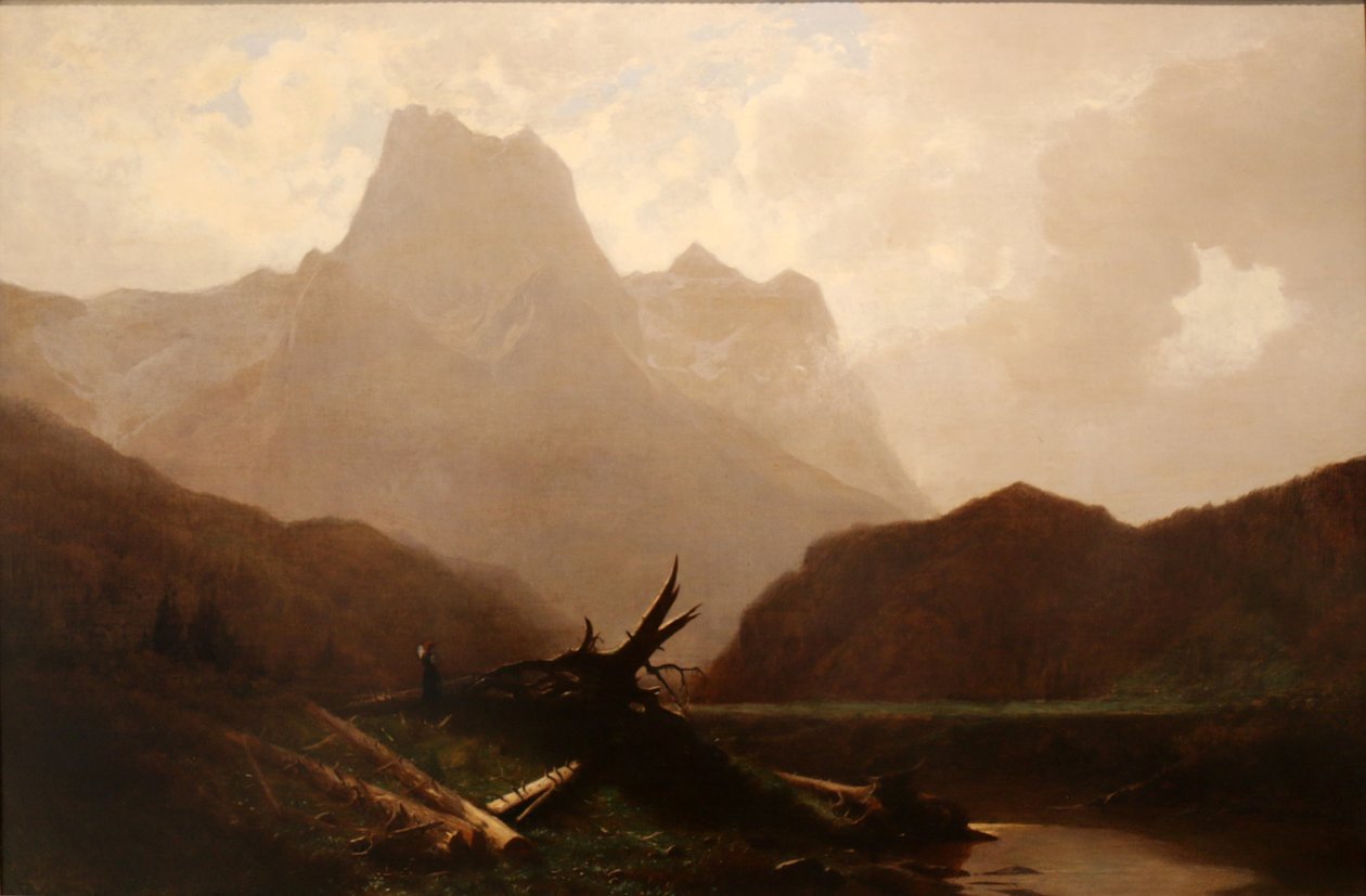 Paisaje de montaña de Gustave Eugène Castan