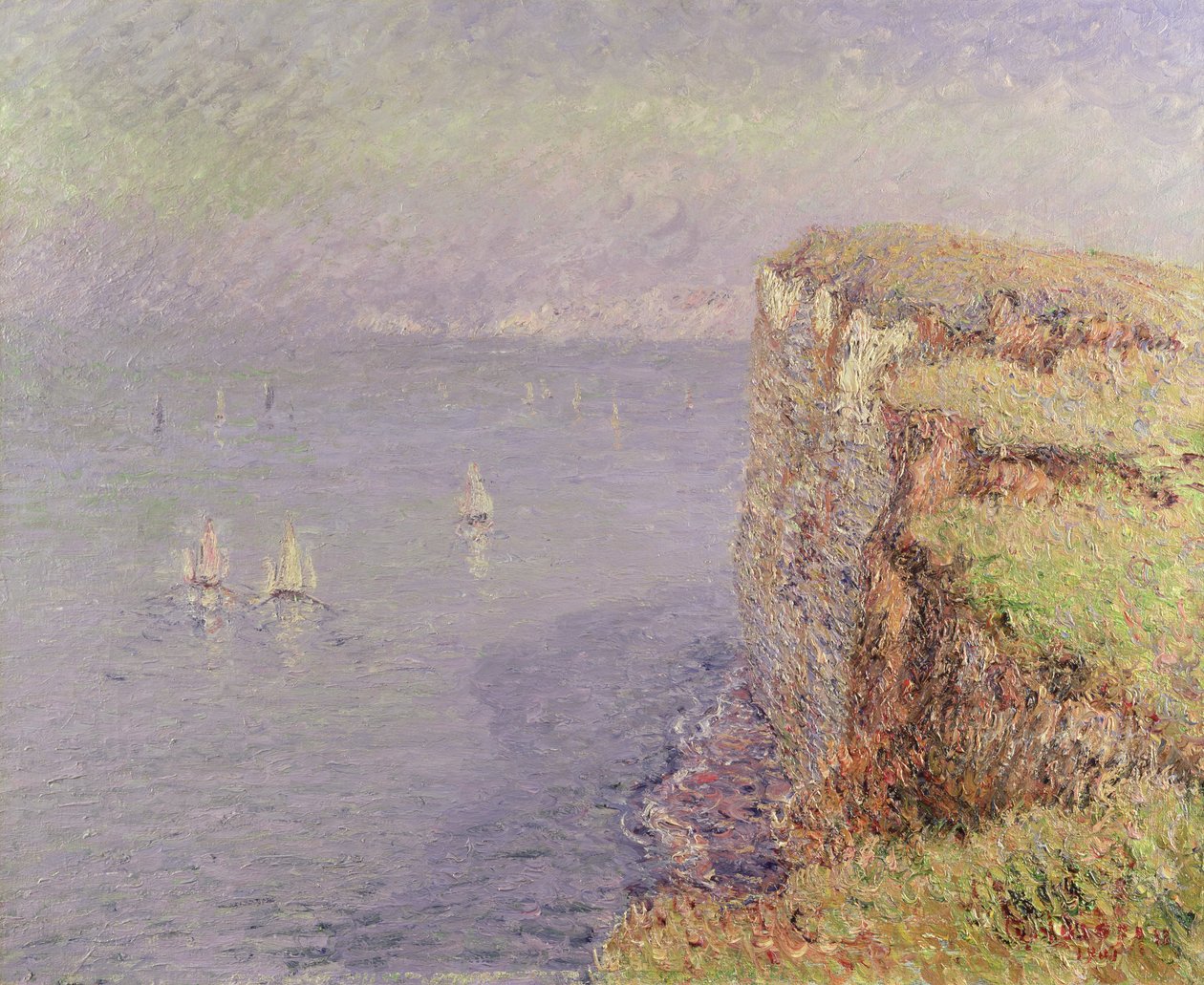 Acantilados en Normandía, 1901 de Gustave Loiseau