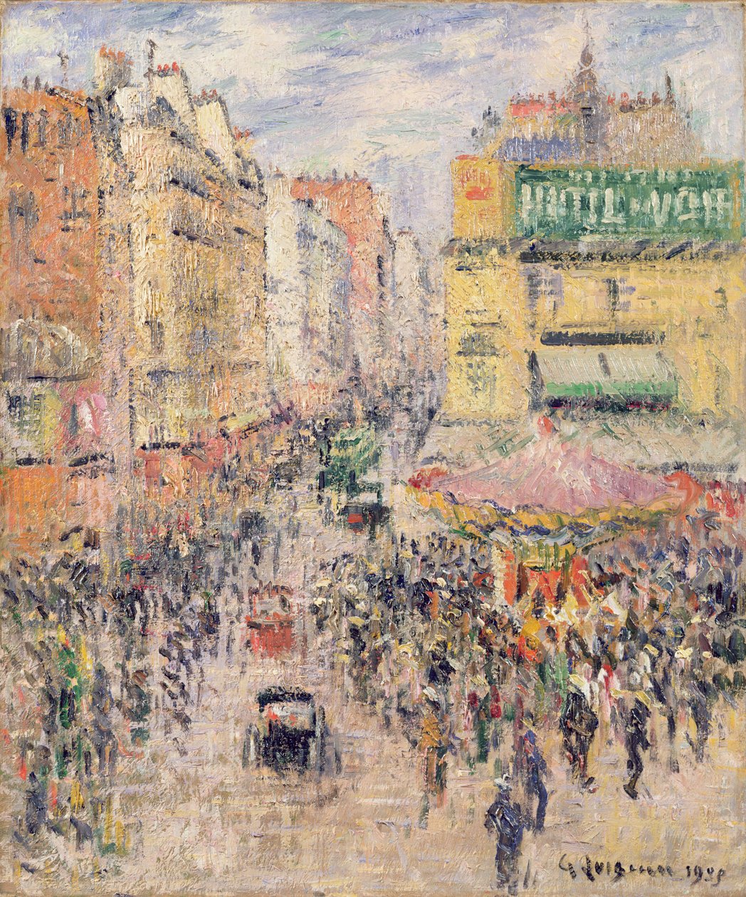 La Rue de Clignancourt, 1925 de Gustave Loiseau