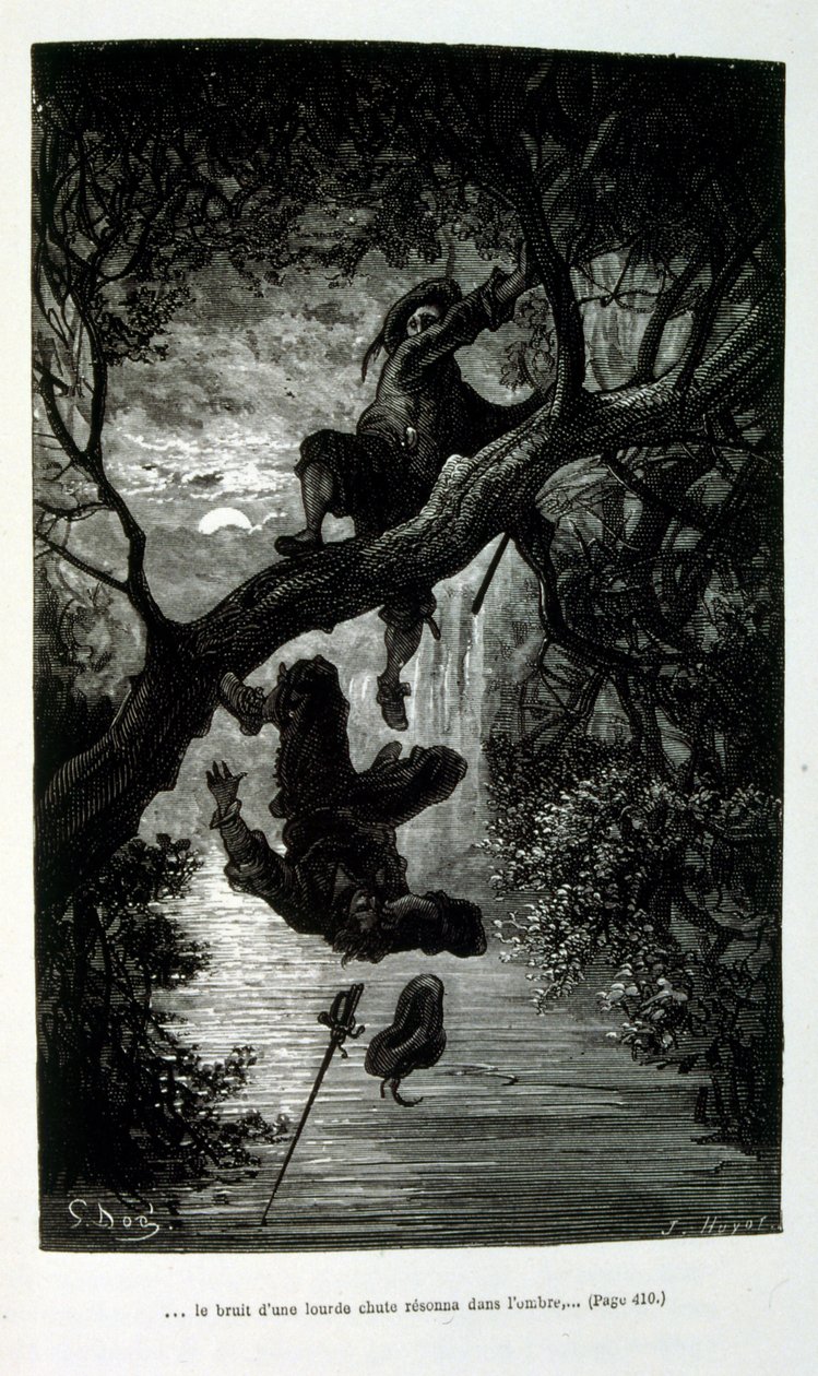 Ilustración de Gustave Dore para "Le Capitaine Fracasse" de Pierre Théophile Gautier (1811-1872)Escritor, poeta, pintor y crítico de arte francés. Defensor del Romanticismo, la obra de Gautier es difícil de clasificar y sigue siendo un punto de referencia  de Gustave (after) Dore