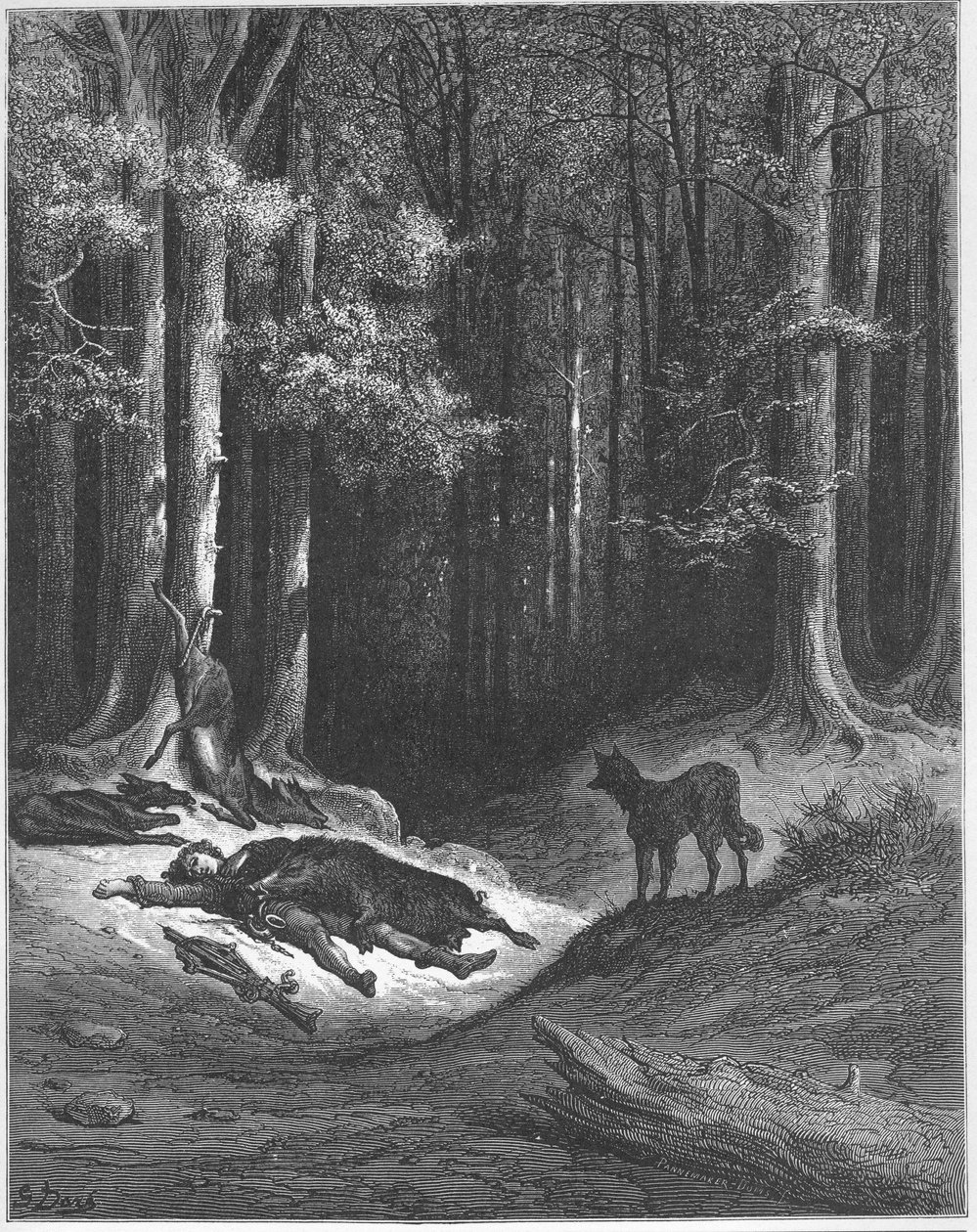 El lobo y el cazador - de 