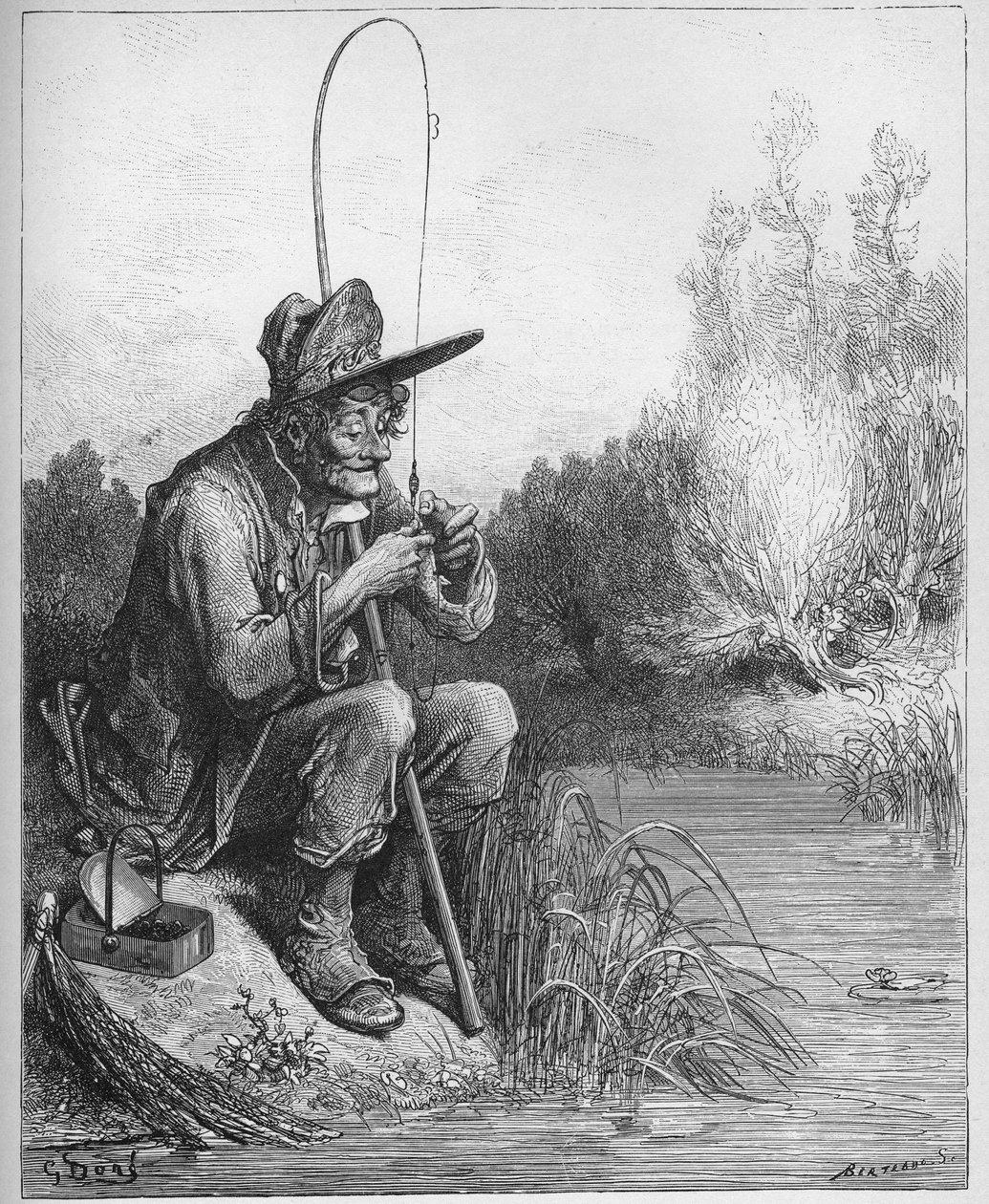 El pescador y el pez pequeño - de 
