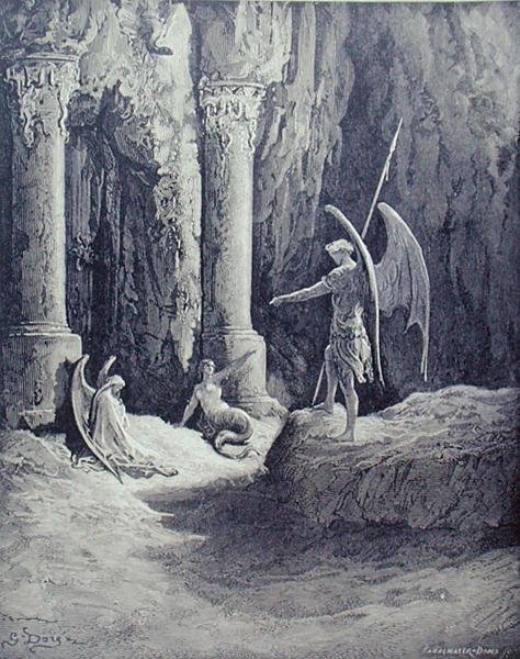 Satanás en las puertas del infierno, del Libro II de 