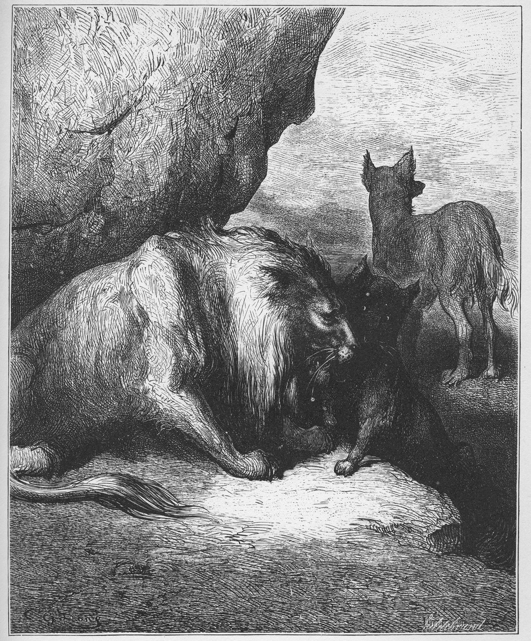 El león, el lobo y el zorro - de 