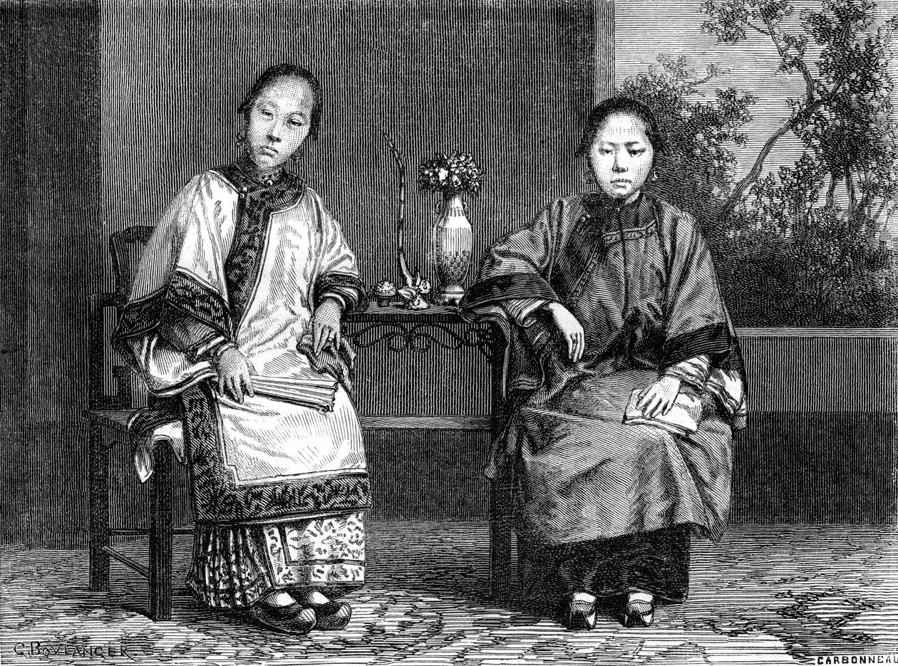 Mujeres comerciantes, San Francisco, California, siglo XIX de Gustave Clarence Rodolphe Boulanger