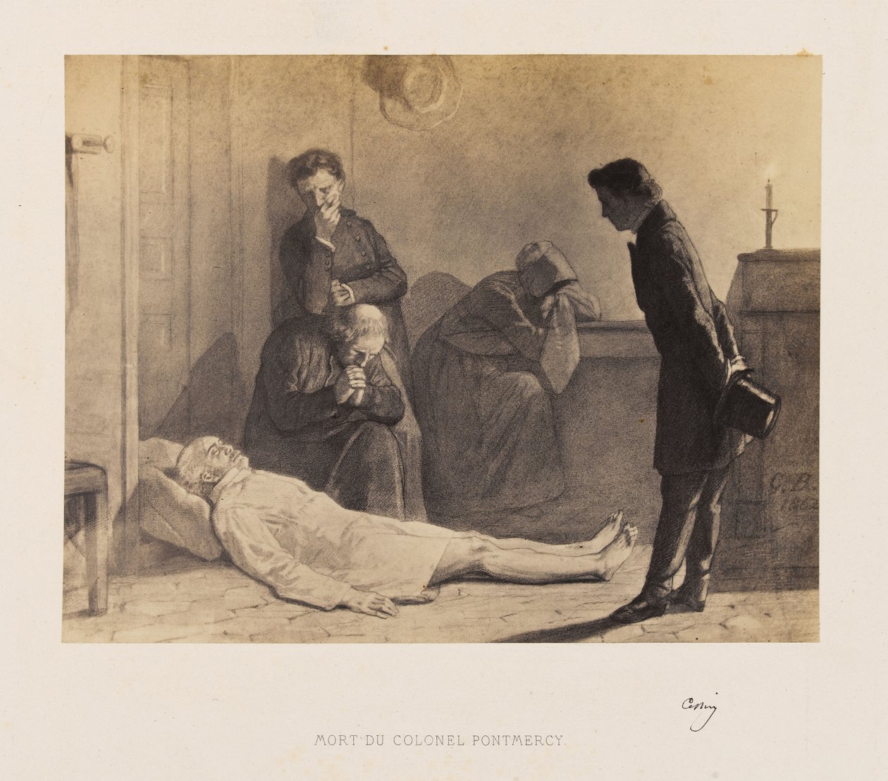 Gustave Brion - Muerte del coronel Pontmercy de Gustave Brion