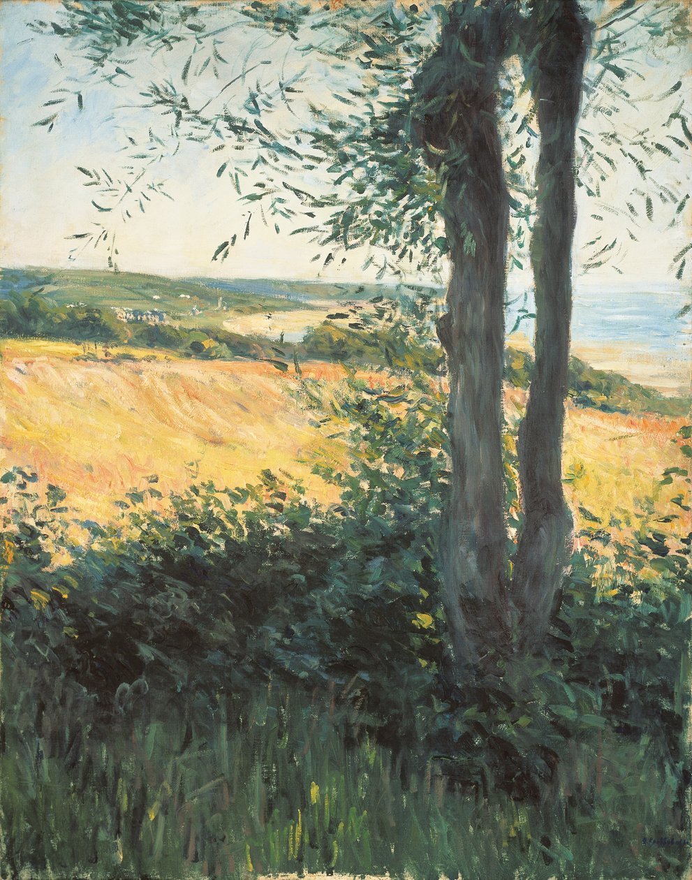 Junto al mar, Normandía, 1884 de Gustave Caillebotte