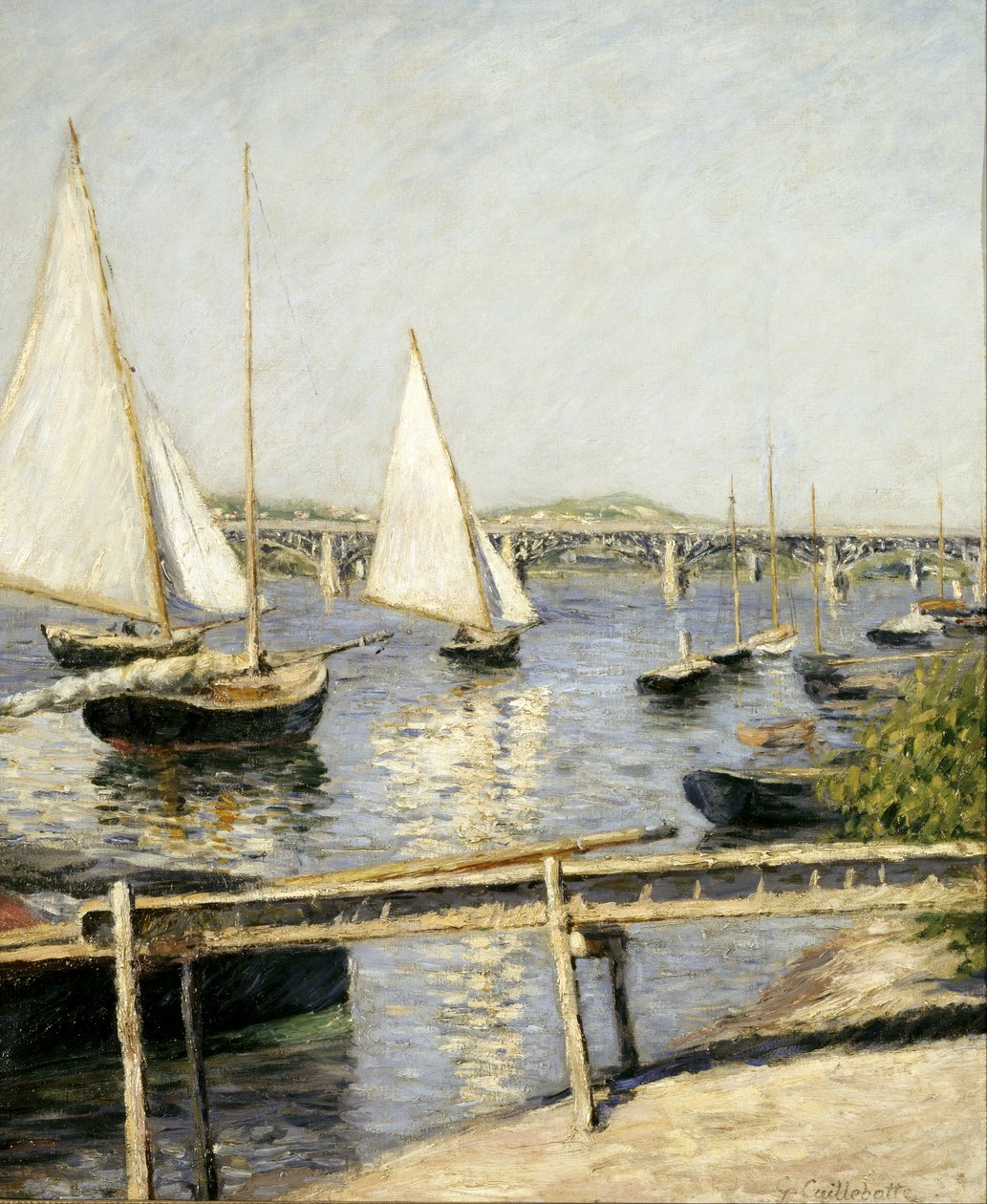 Francés: Voiliers a Argenteuil Veleros en Argenteuil de Gustave Caillebotte