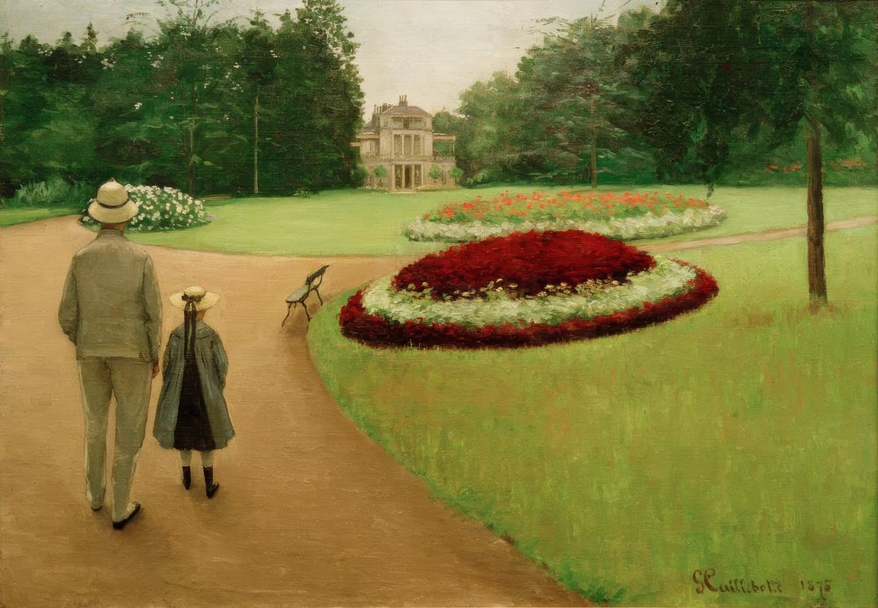 El parque de la propiedad en Yerres de Gustave Caillebotte