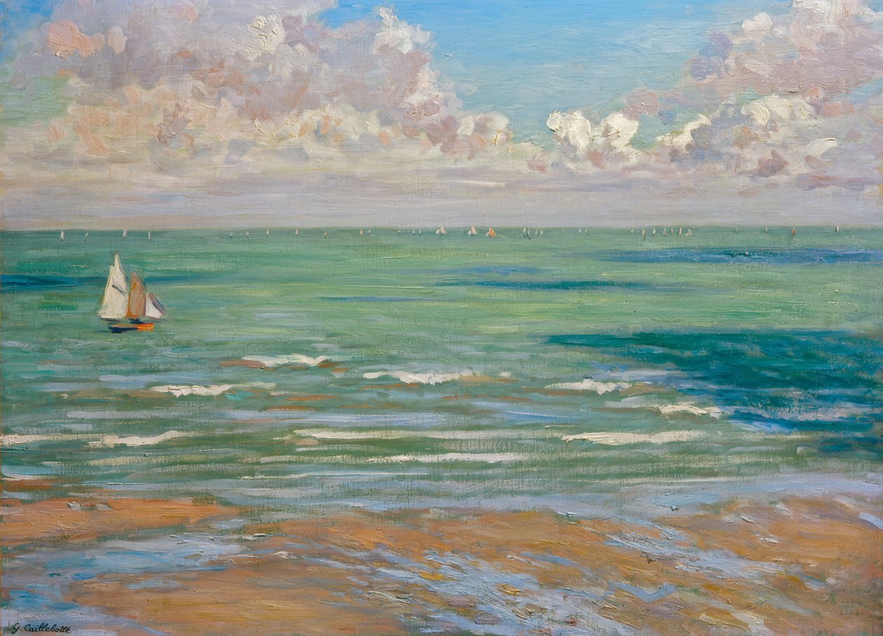Marina (o Marina, regatas en Villers) de Gustave Caillebotte
