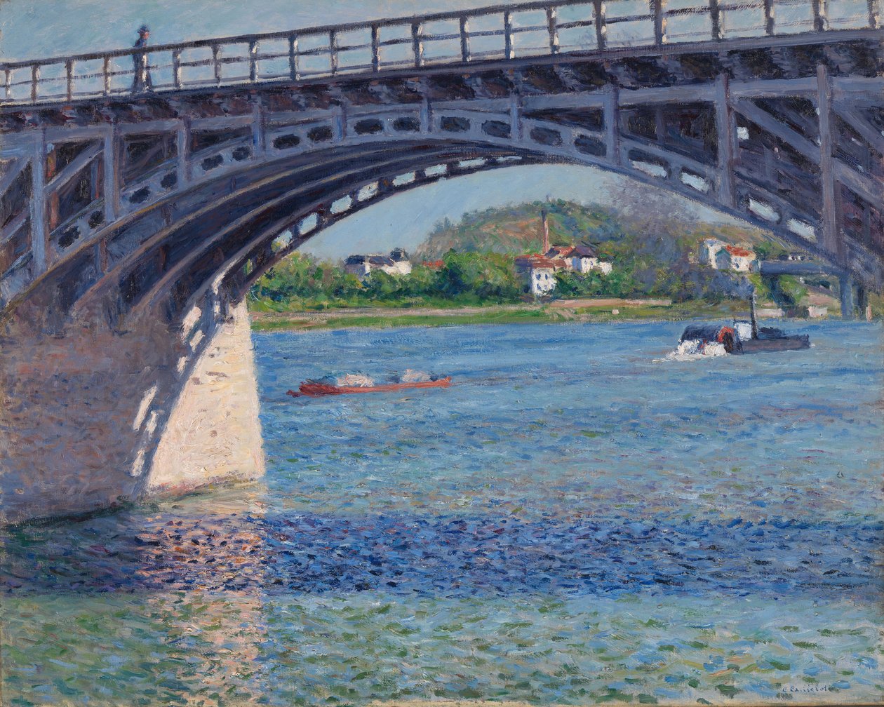 El puente de Argenteuil y el Sena de Gustave Caillebotte