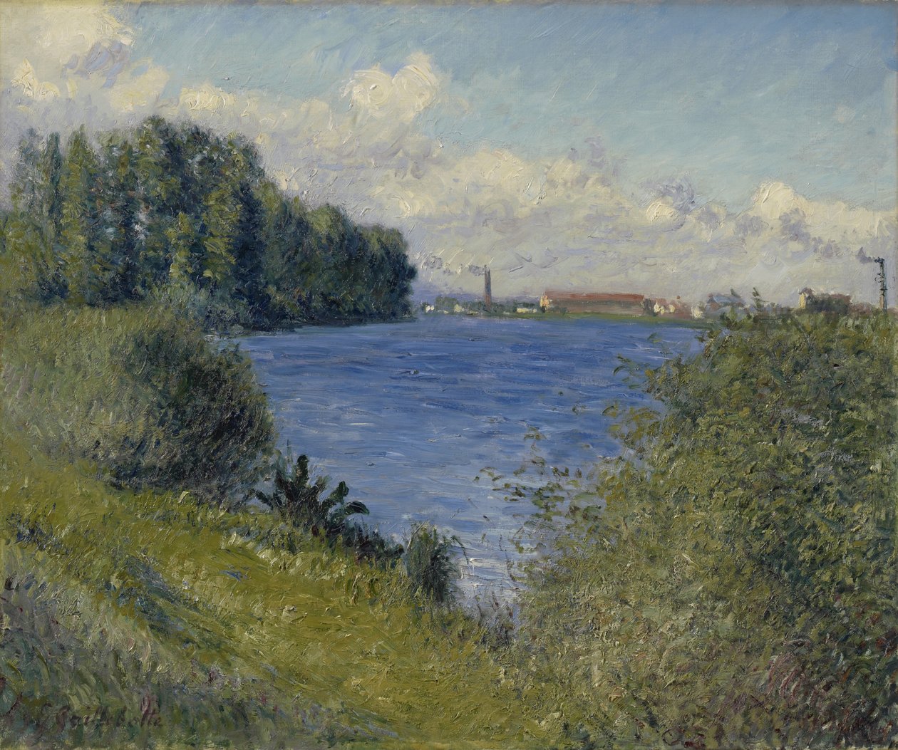 El Sena en Argenteuil, c.1892 de Gustave Caillebotte