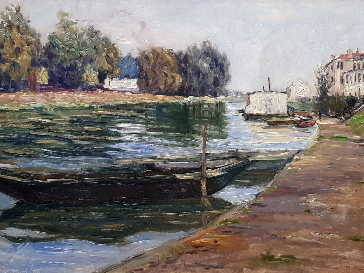 Las orillas del Sena de Gustave Caillebotte