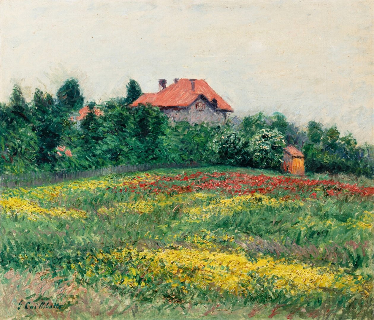 Jardín salvaje en Le Petit Gennevilliers de Gustave Caillebotte