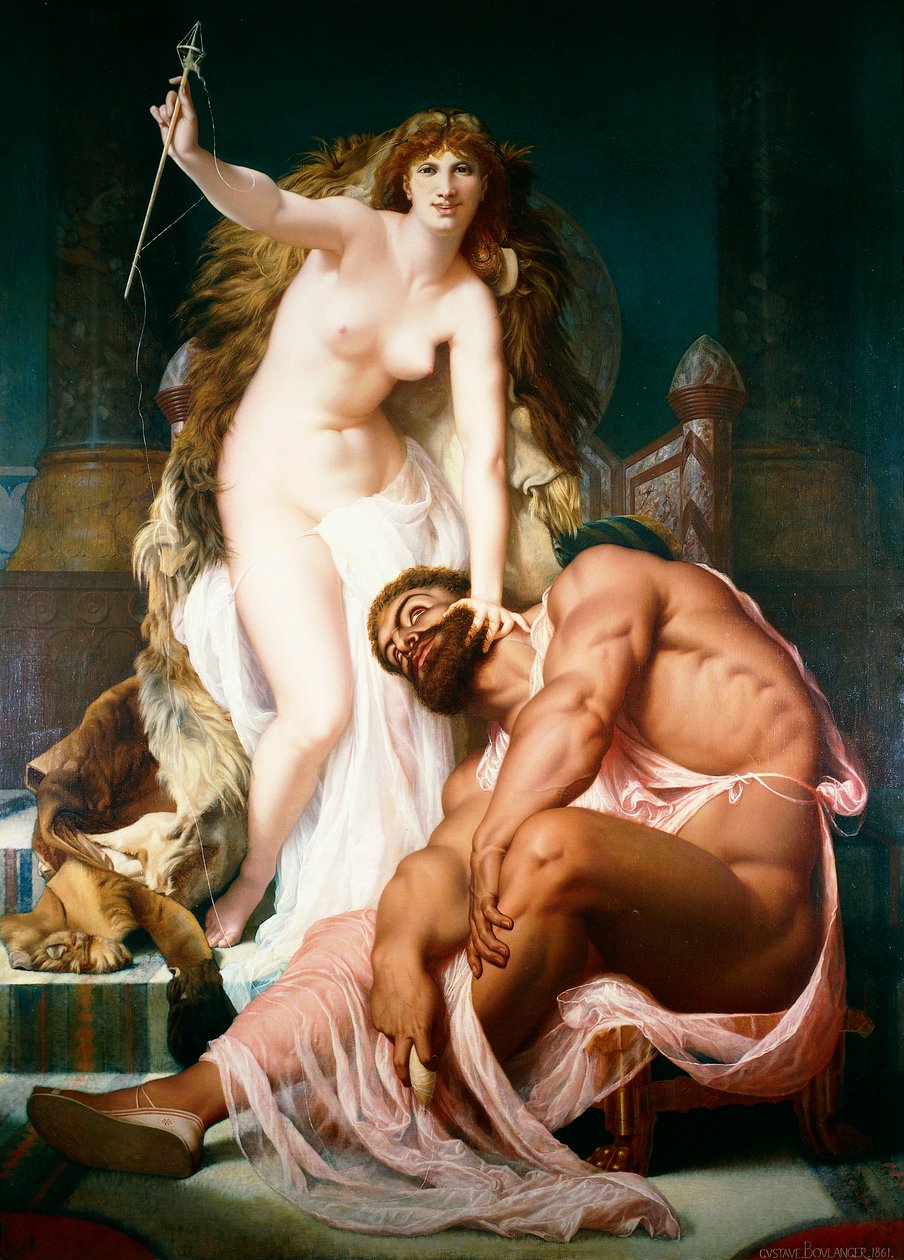 Hércules a los Pies de Ónfale de Gustave Clarence Rodolphe Boulanger