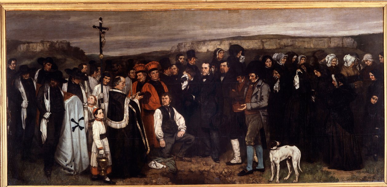 Un funeral en Ornans de Gustave Courbet