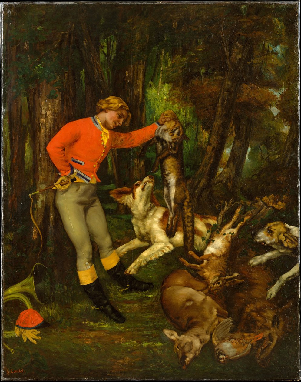 Después de la caza de Gustave Courbet