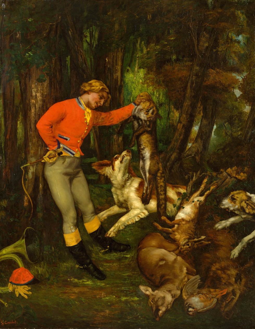 Después de la caza de Gustave Courbet