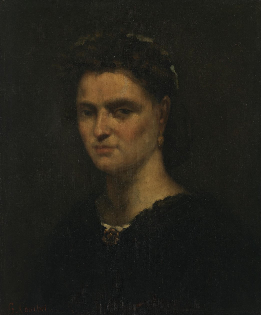 Retrato de una dama de Gustave Courbet