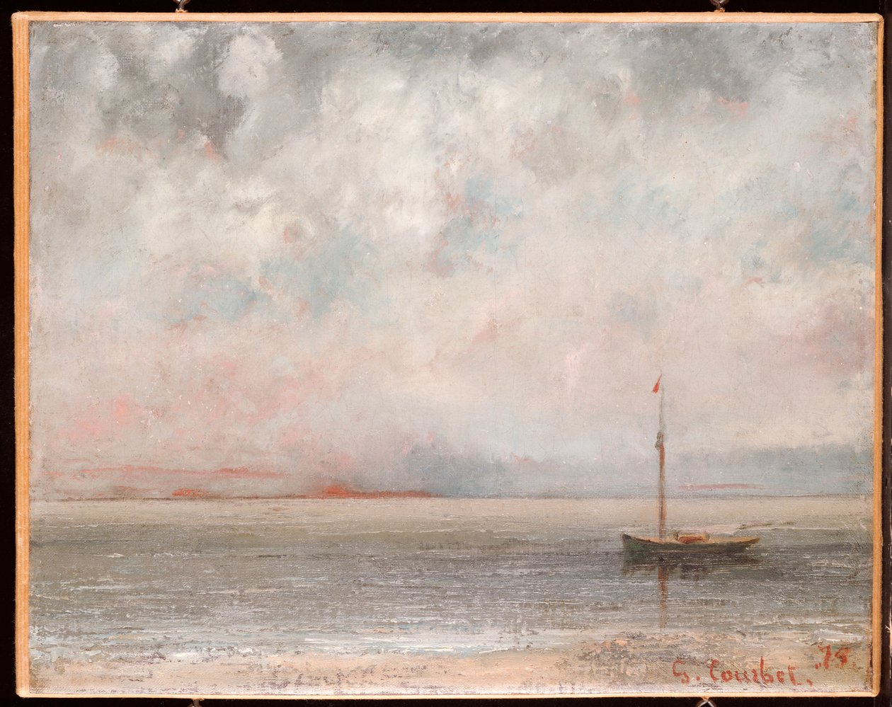 Nubes en el lago de Ginebra, 1875 de Gustave Courbet