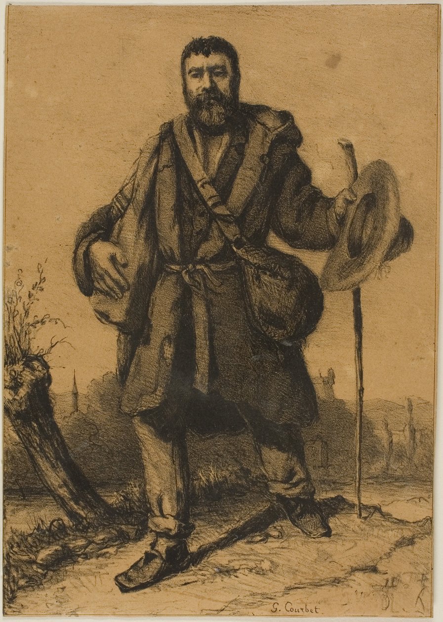 Courbet - El apóstol Jean Journet, 1930.937 de Gustave Courbet