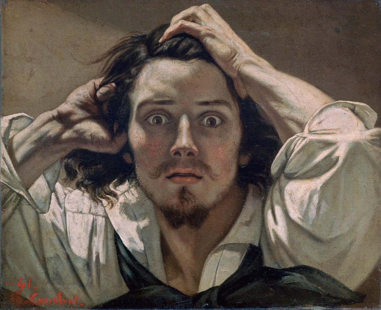 Desesperado, Autorretrato, 1841 de Gustave Courbet