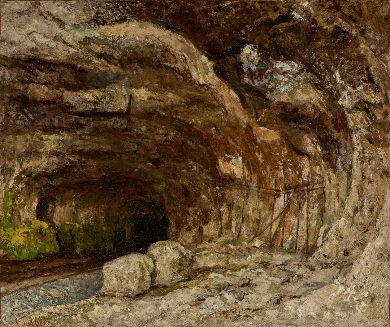 Gruta de Sarrazine cerca de Nans-sous-Sainte-Anne de Gustave Courbet