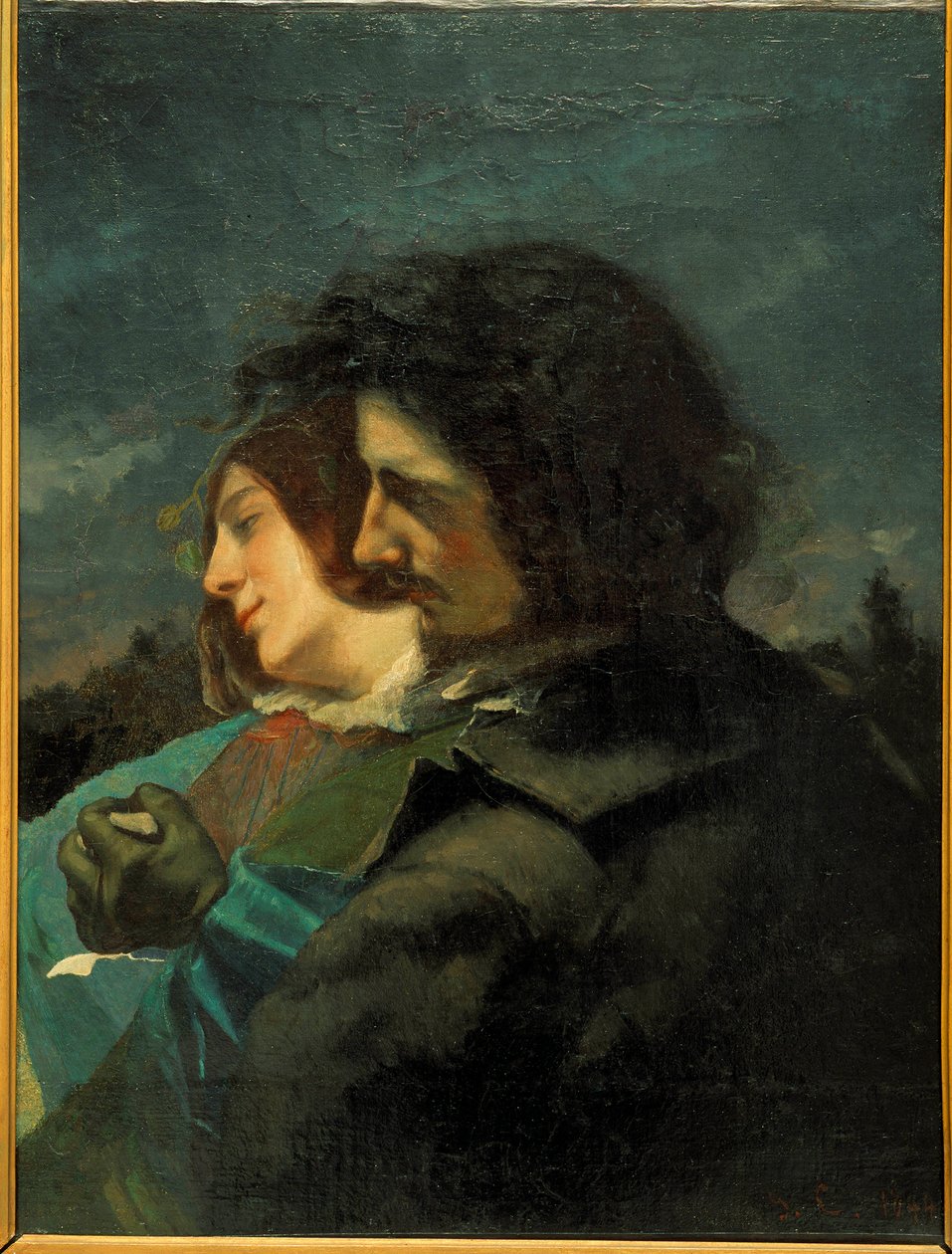 Amantes felices de Gustave Courbet