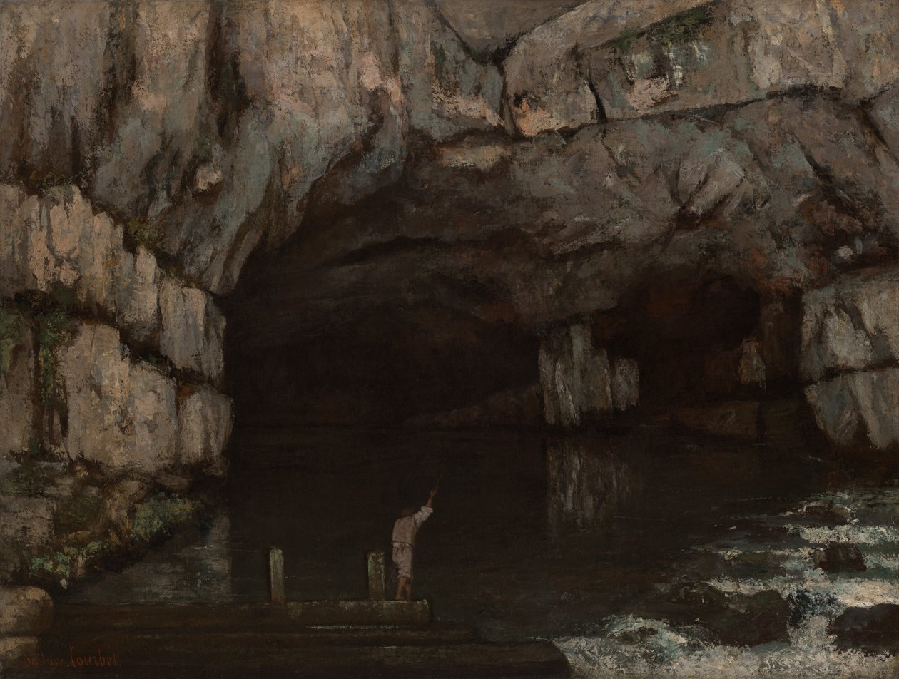 La gruta del Loue de Gustave Courbet