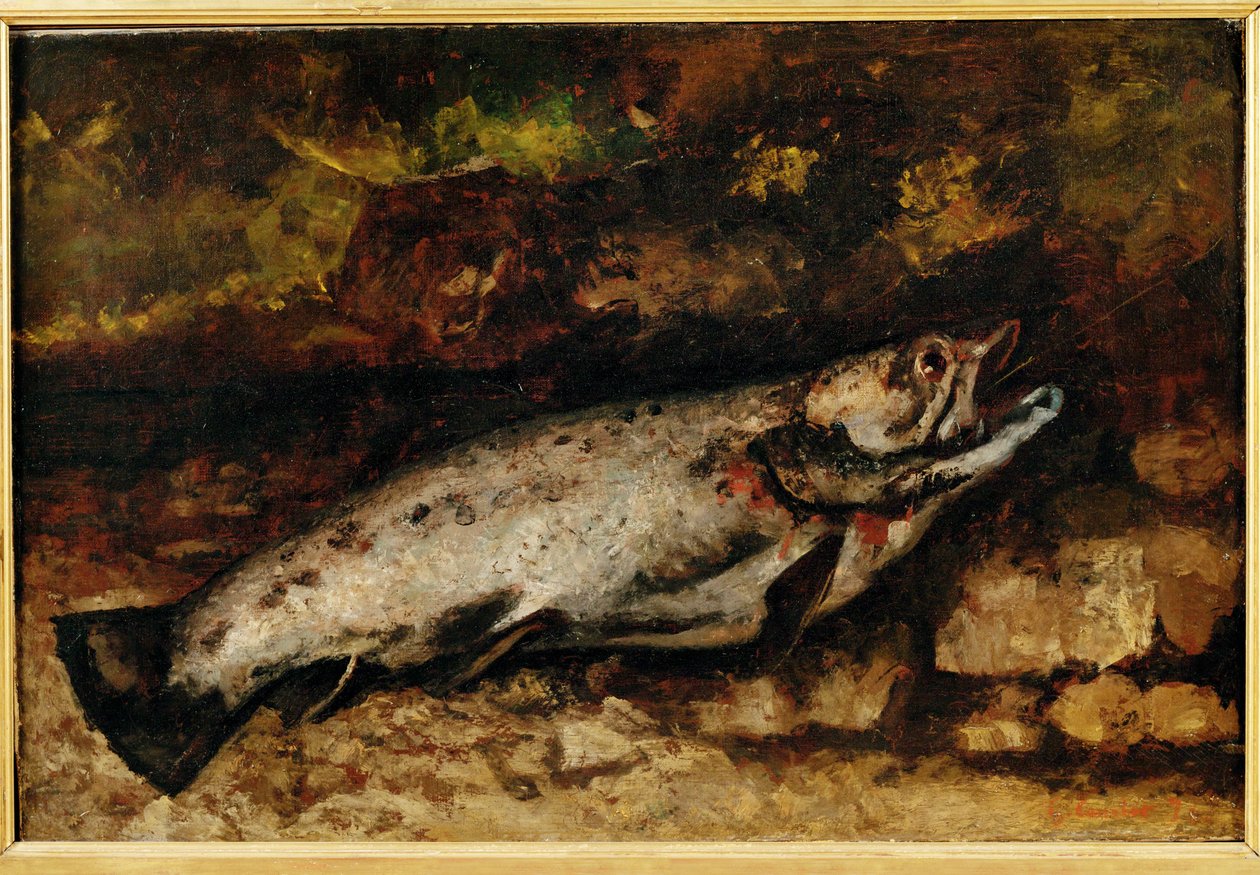 La truite - La trucha ... de Gustave Courbet