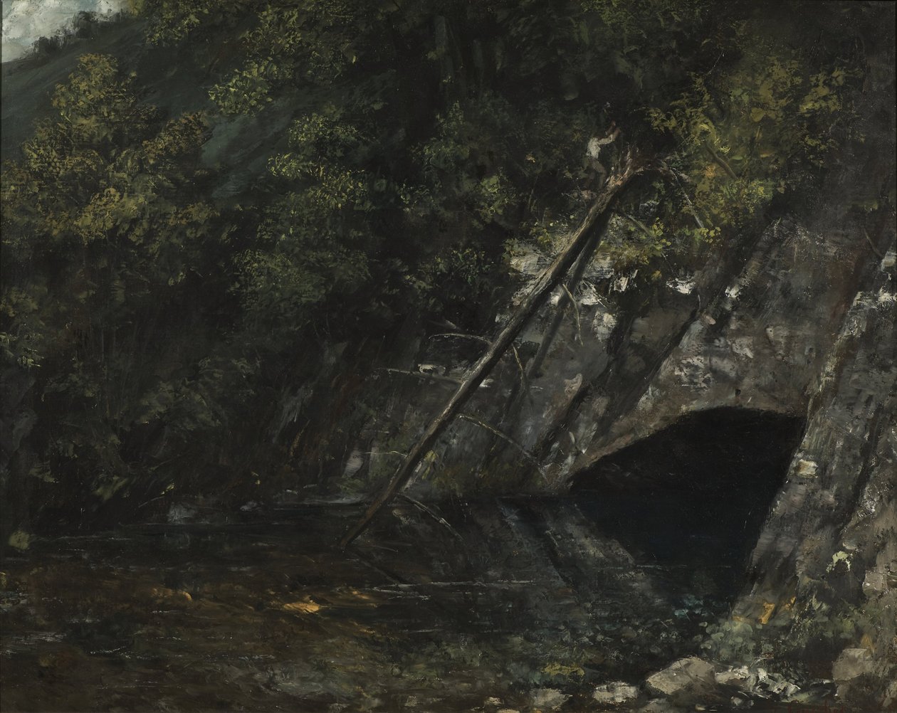 Paisaje de La Source Bleue de Gustave Courbet